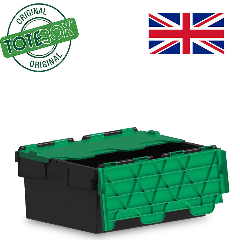 40L Original Totebox Eco Tote Attached Lid Container (600 x 400 x 250h mm)