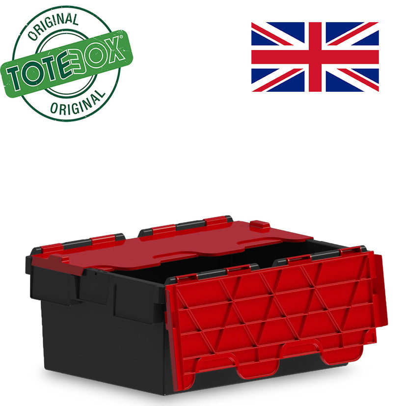 40L Original Totebox Eco Tote Attached Lid Container (600 x 400 x 250h mm)