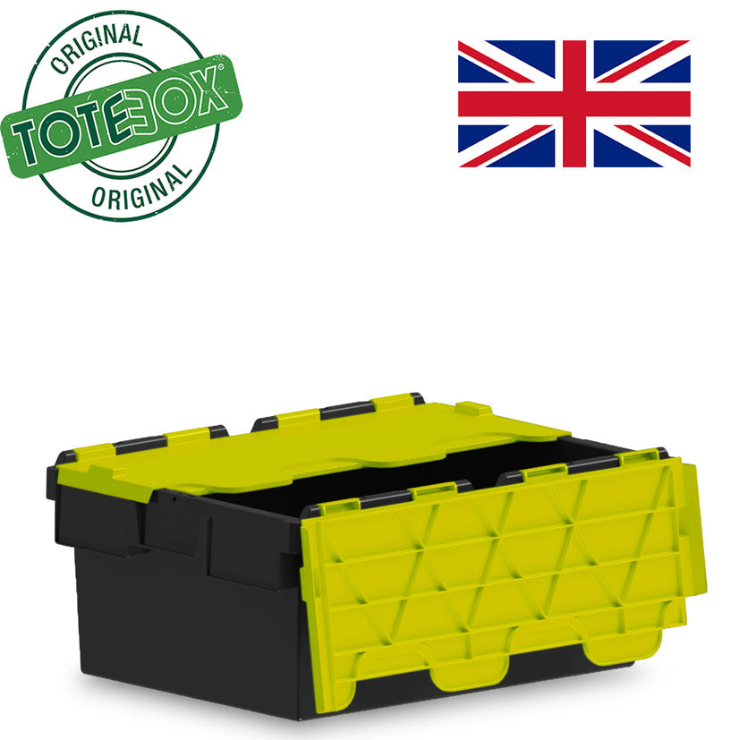 40L Original Totebox Eco Tote Attached Lid Container (600 x 400 x 250h mm)