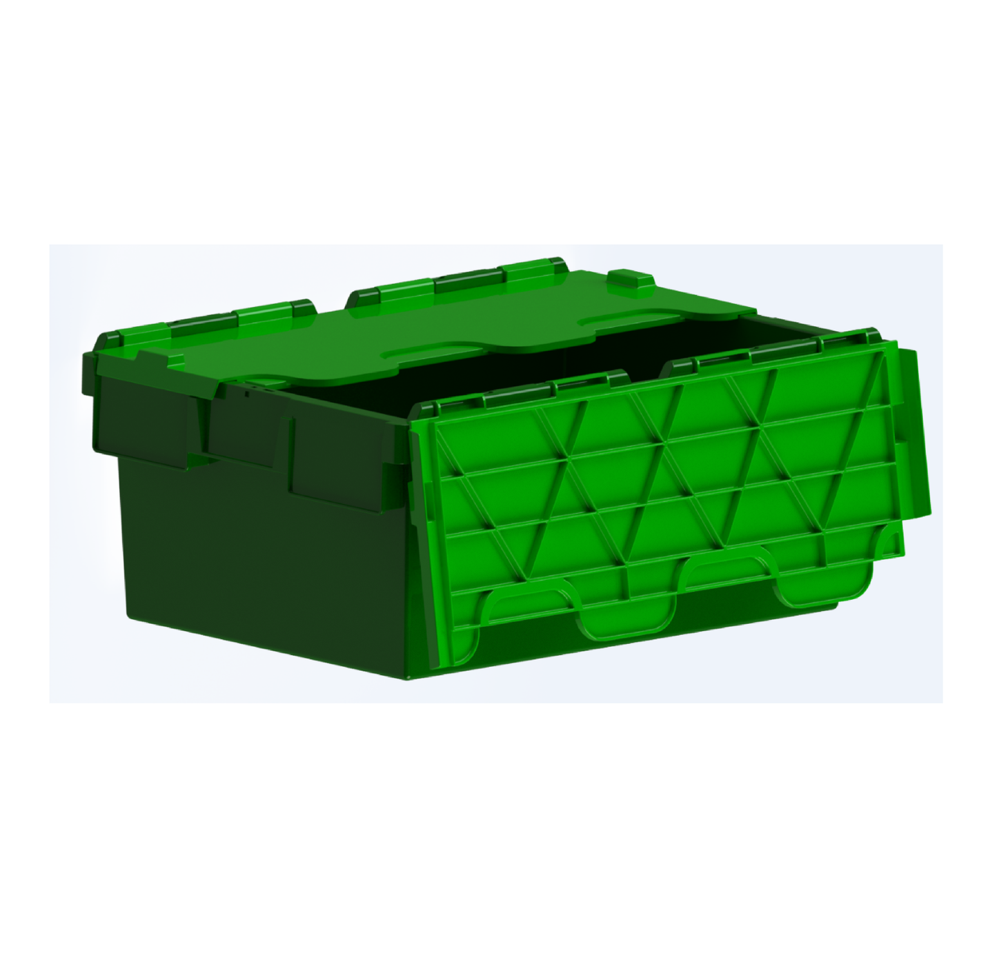 *Pallet of 80* 40L Attached Lid Container Original Totebox - (600 x 400 x 250h mm)