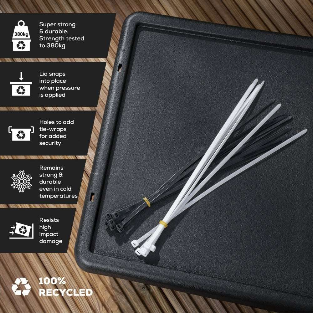 *Pallet of 48* 154 Litre Wham Bam Heavy Duty Recycled Box with Lid