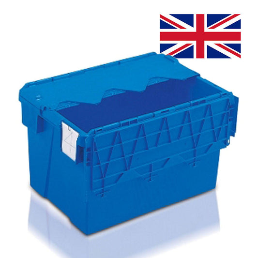 *Bundle of 6* 65L Attached Lid Container (600 x 400 x 365h mm)