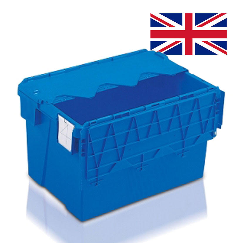 *Pallet of 75* 65L Attached Lid Container (600 x 400 x 365h mm)