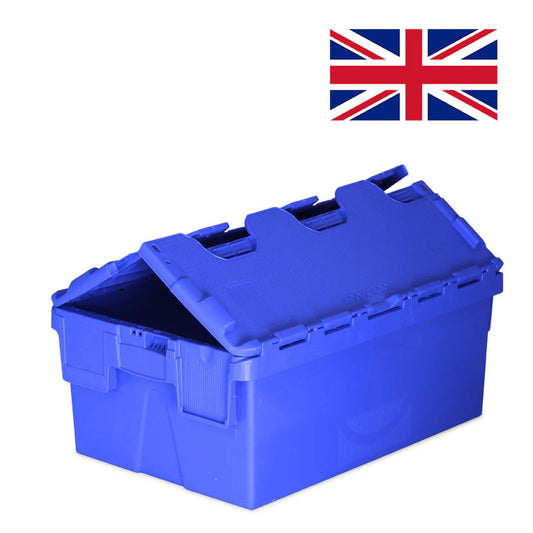 *Bundle of 6* 48L Attached Lid Container (600 x 400 x 264h mm)