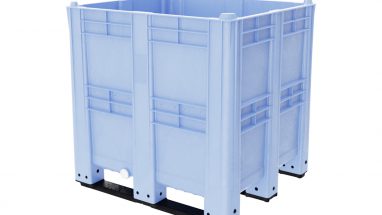 Dolav Pallet Box 1400 ALTO solid with 3 runners & ticket holder