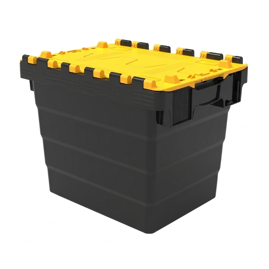 28L GatorTote (400 x 300 x 320h mm) Extra Heavy Duty Industrial Attached Lid Box