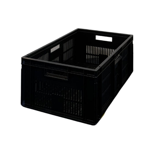 42L Ventilated Euro Stacking Container Original Totebox (600l x 400w x 248h mm) BLACK