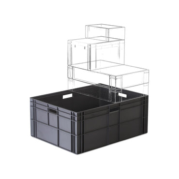 Original Totebox 90 LTR Solid Euro Stacking Container - 800x600x230mm