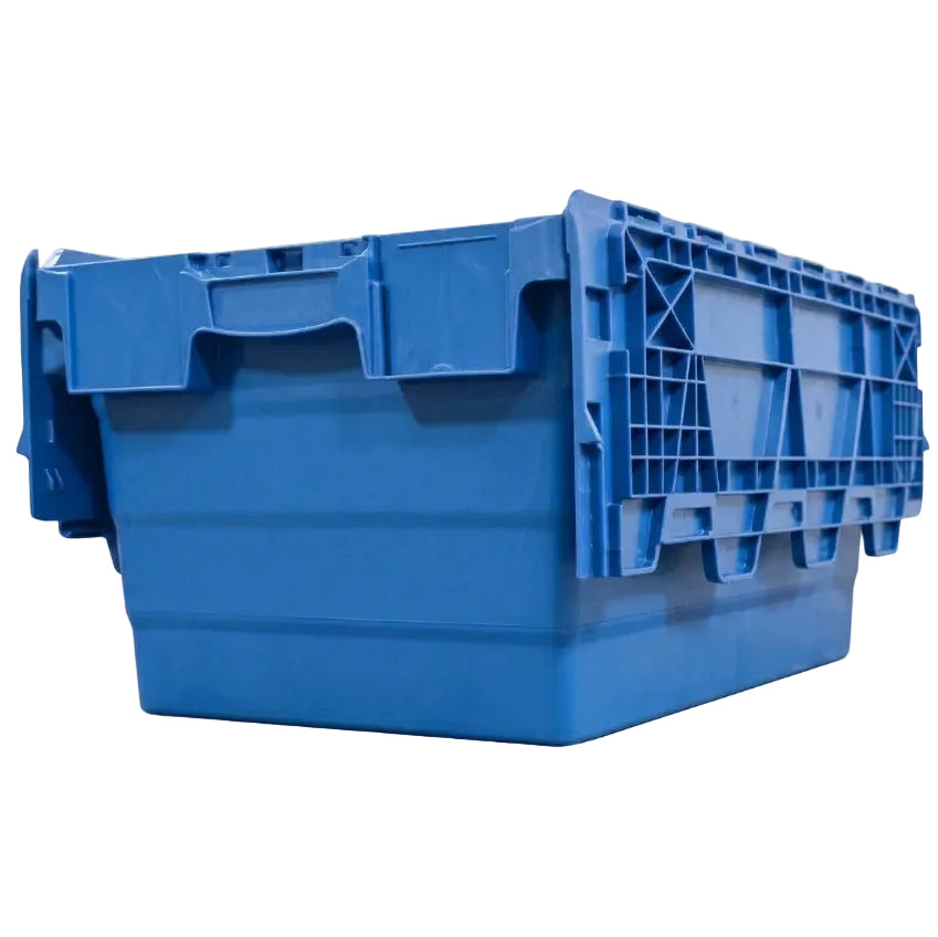 *Pallet of 80* 54L GatorTote (600 x 400 x 320h mm) Extra Heavy Duty Industrial Attached Lid Box
