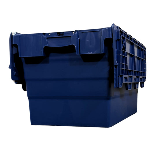 *Pallet of 100* 64L GatorTote (600 x 400 x 365h mm) Extra Heavy Duty Industrial Attached Lid Box