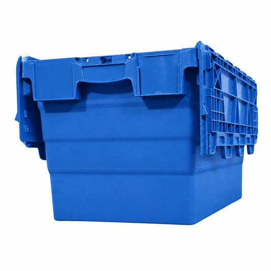 64L GatorTote (600 x 400 x 365h mm) Extra Heavy Duty Industrial Attached Lid Box