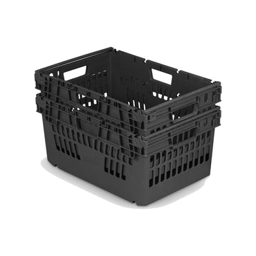*Pallet of 80* 54L Stacking & Nesting Crate Ventilated Sides & Solid Base (600x400x300mm)