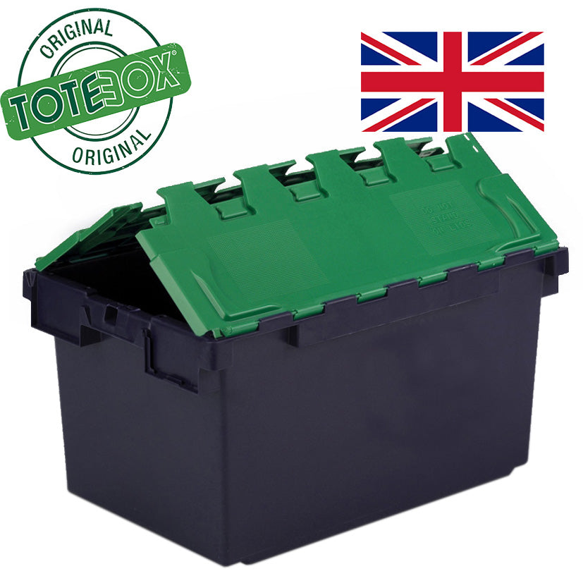 *Pallet of 60* 80L Extra Large Attached Lid Container Original Totebox - (710 x 460 x 368h mm)