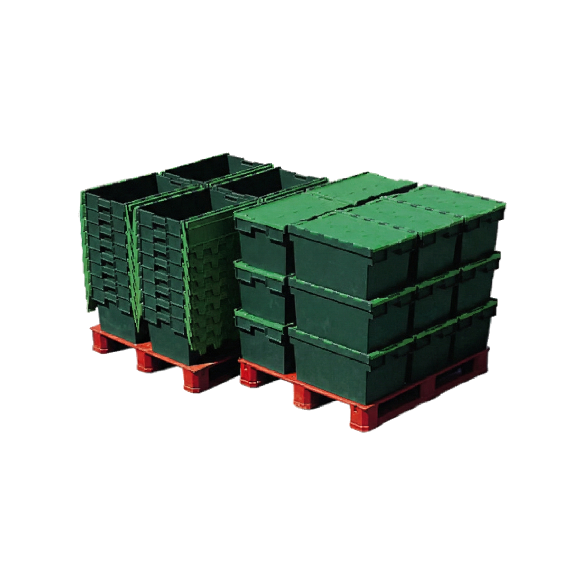 *Pallet of 60* 80L Extra Large Attached Lid Container Original Totebox - (710 x 460 x 368h mm) MIX
