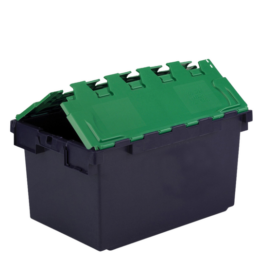 *Bundle of 5* Extra Large 80L Attached Lid Container Original Totebox - (710 x 460 x 368h mm) MIX