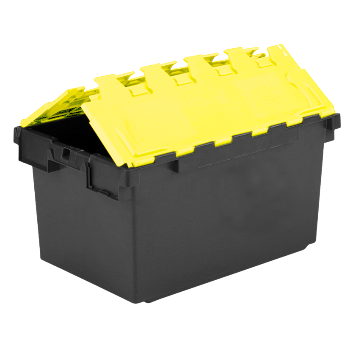 *Bundle of 5* Extra Large 80L Attached Lid Container Original Totebox - (710 x 460 x 368h mm) MIX