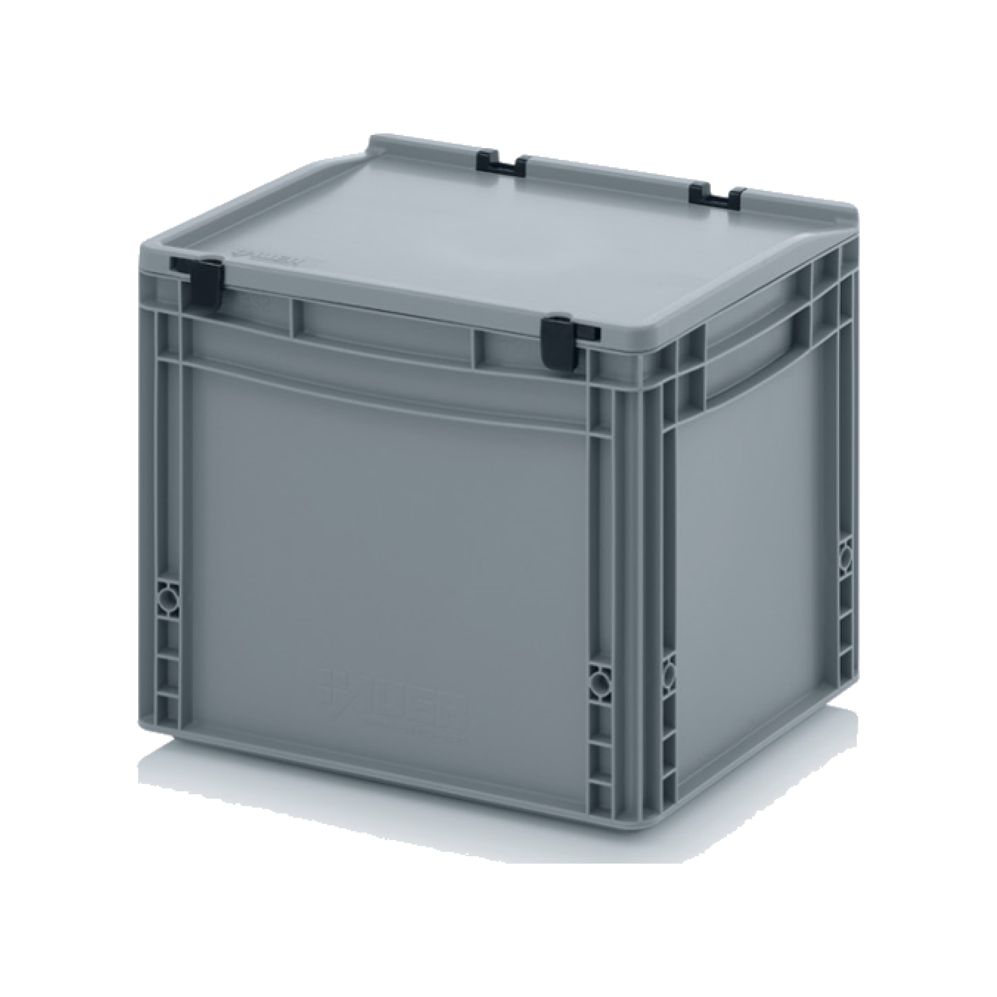 *Bundle of 6* 30L Euro Stacking Container With Lid Attached (400 x 300 x 335h mm)
