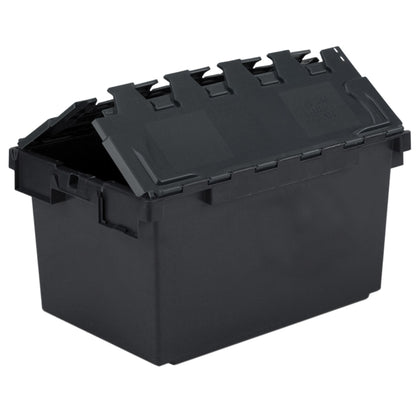 80L GatorTote (710 x 460 x 368h MM) Extra Heavy Duty Industrial Attached Lid Box