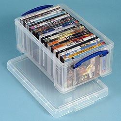 *Bundle of 6* 9L Really Useful Plastic Storage Box (395l x 255w x 155h mm)