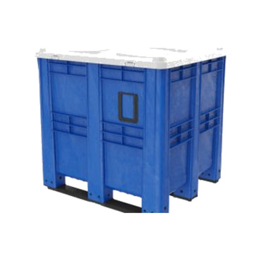 Dolav Pallet Box 1400 ALTO solid with 3 runners & ticket holder