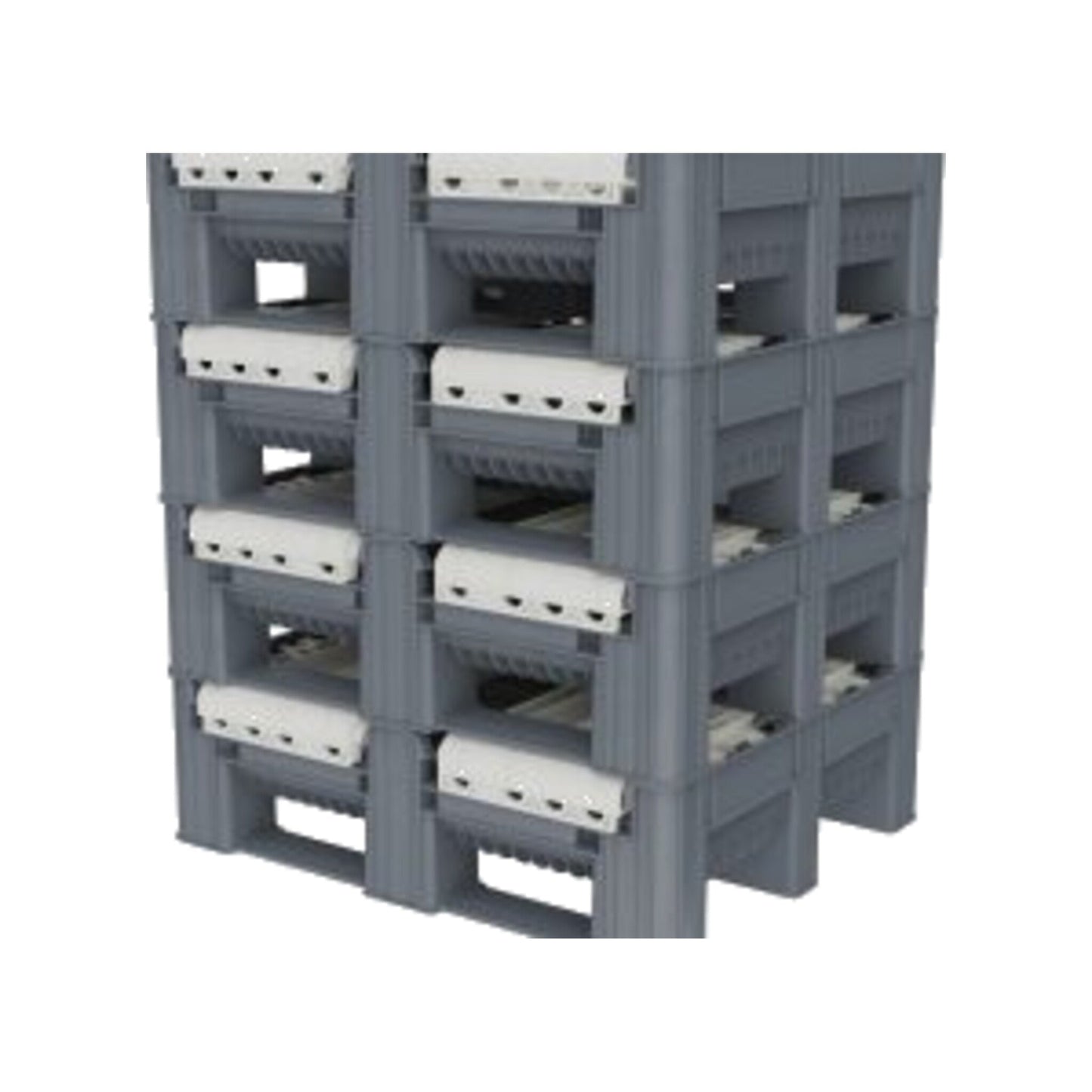 Dolav DFLC folding pallet box perforated