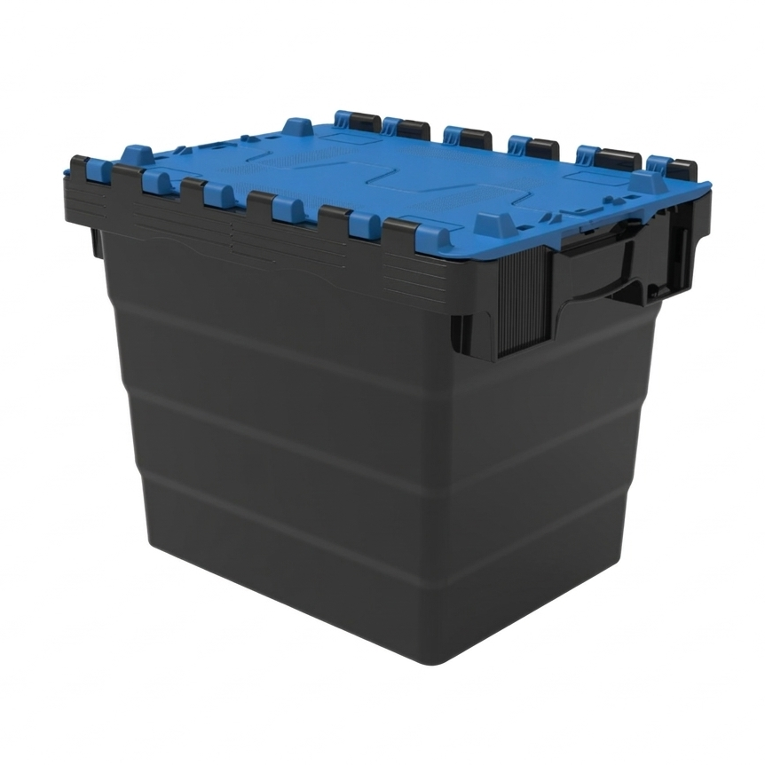 28L GatorTote (400 x 300 x 320h mm) Extra Heavy Duty Industrial Attached Lid Box