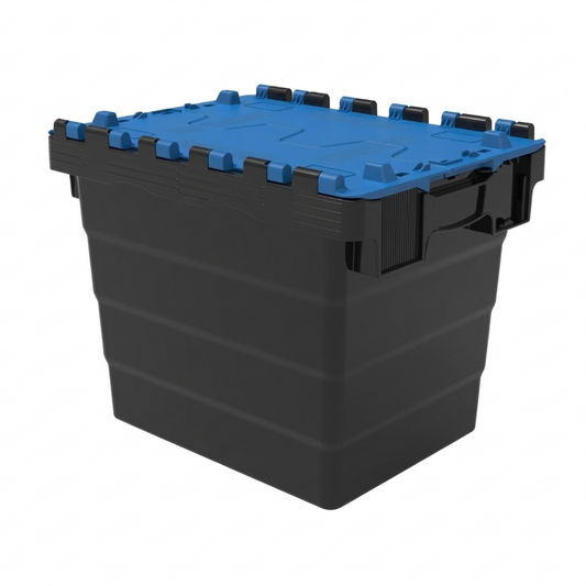 28L GatorTote (400 x 300 x 320h mm) Extra Heavy Duty Industrial Attached Lid Box