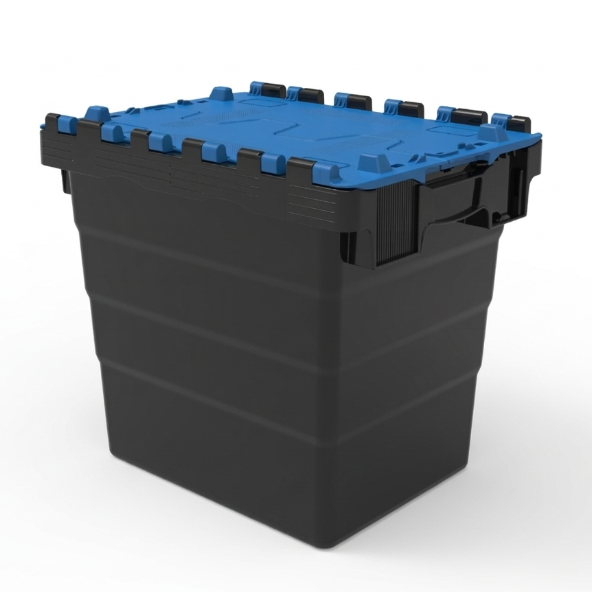 32L GatorTote (400 x 300 x 365h mm) Extra Heavy Duty Industrial Attached Lid Box