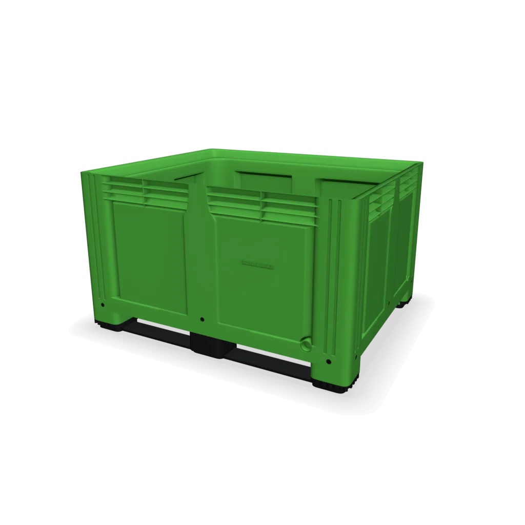 610L Plastic Box Pallet with Solid Sides (1200x1000x770mm)