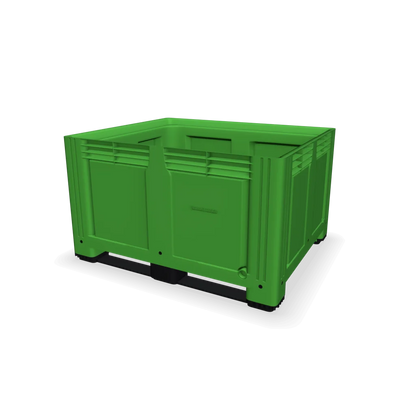 610L Plastic Box Pallet with Solid Sides (1200x1000x770mm)