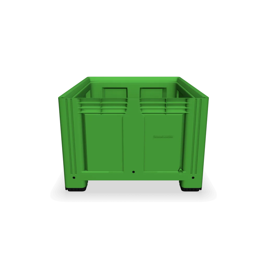 610L Plastic Box Pallet with Solid Sides (1200x1000x770mm)