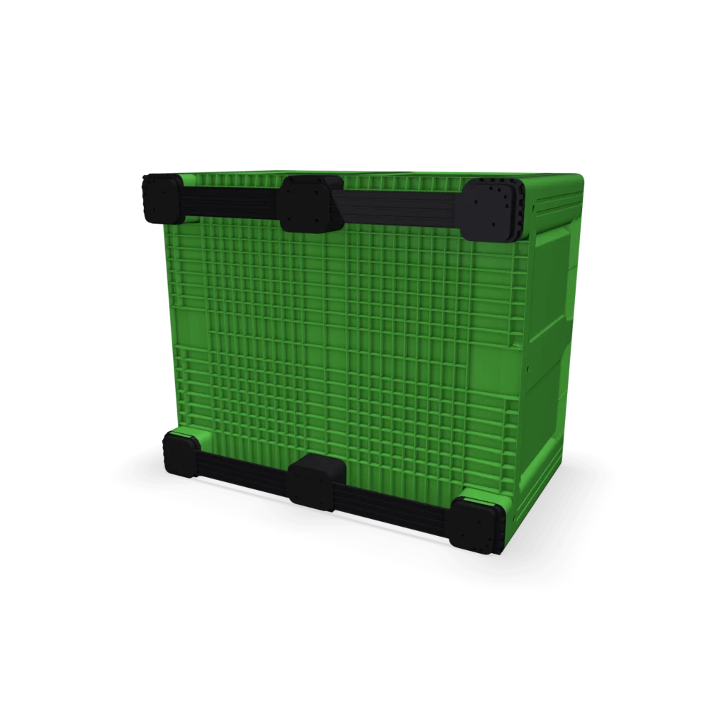 610L Plastic Box Pallet with Solid Sides (1200x1000x770mm)