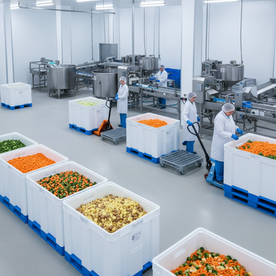 Food Production Storage Solutions - Industrial Food Manufacturing Containers