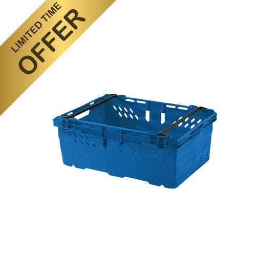 *Pallet of 150* 44L Heavy Duty Stacking & Nesting Crate Ventilated (600x400x253mm)