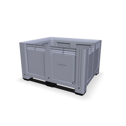 610L Plastic Box Pallet with Solid Sides (1200x1000x770mm)