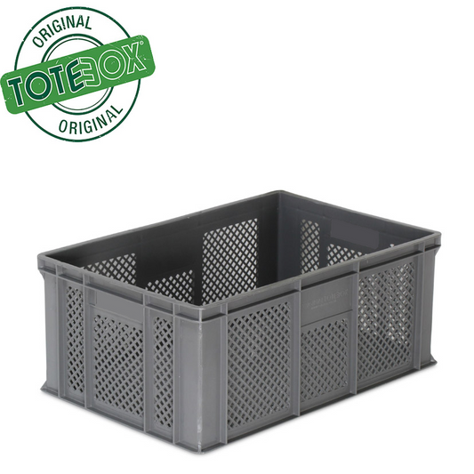 45L Ventilated Euro Stacking Container Original Totebox (600l x 400w x 230h mm)