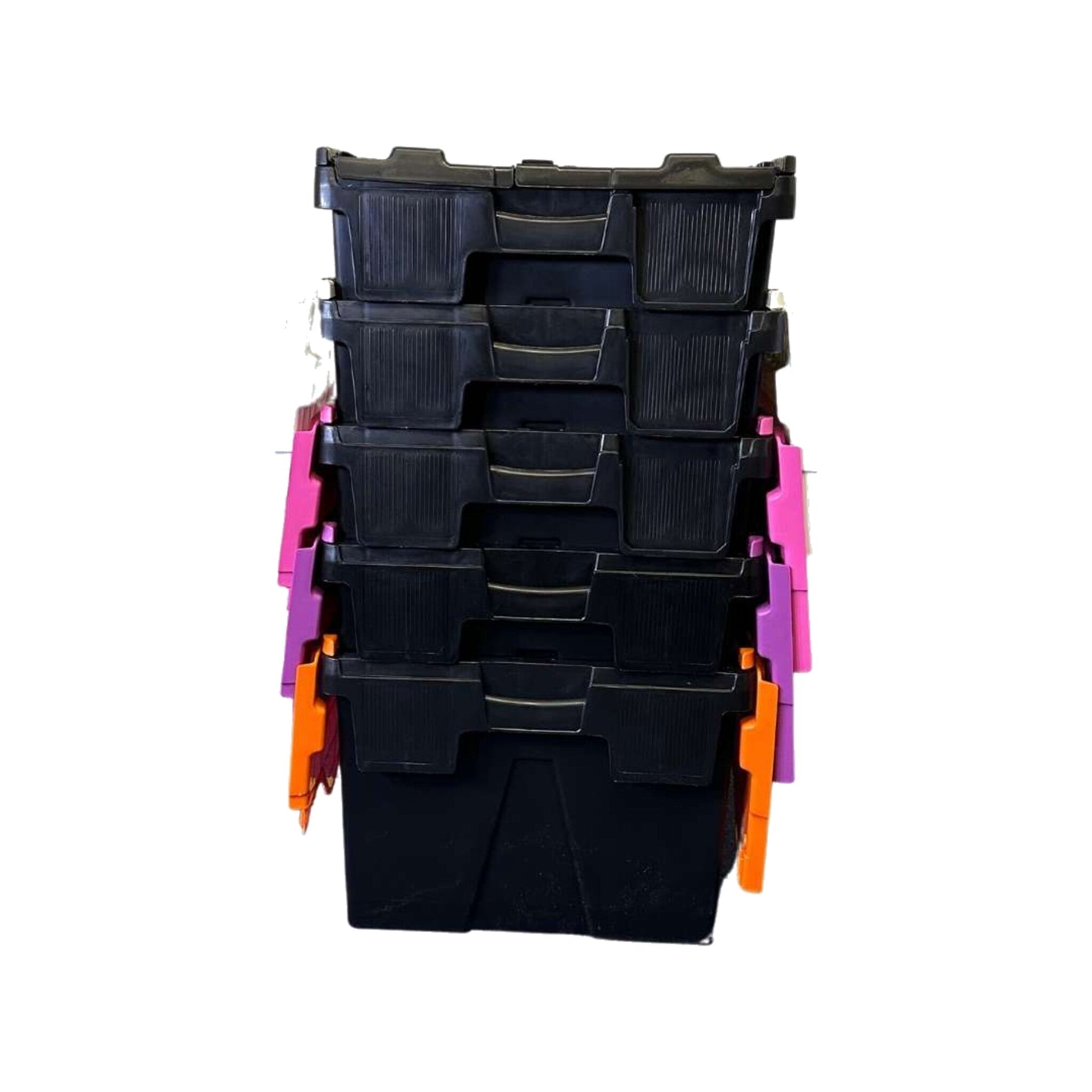 *Bundle of 5* 56L Attached Lid Container Original Totebox - (600x400x310mm)