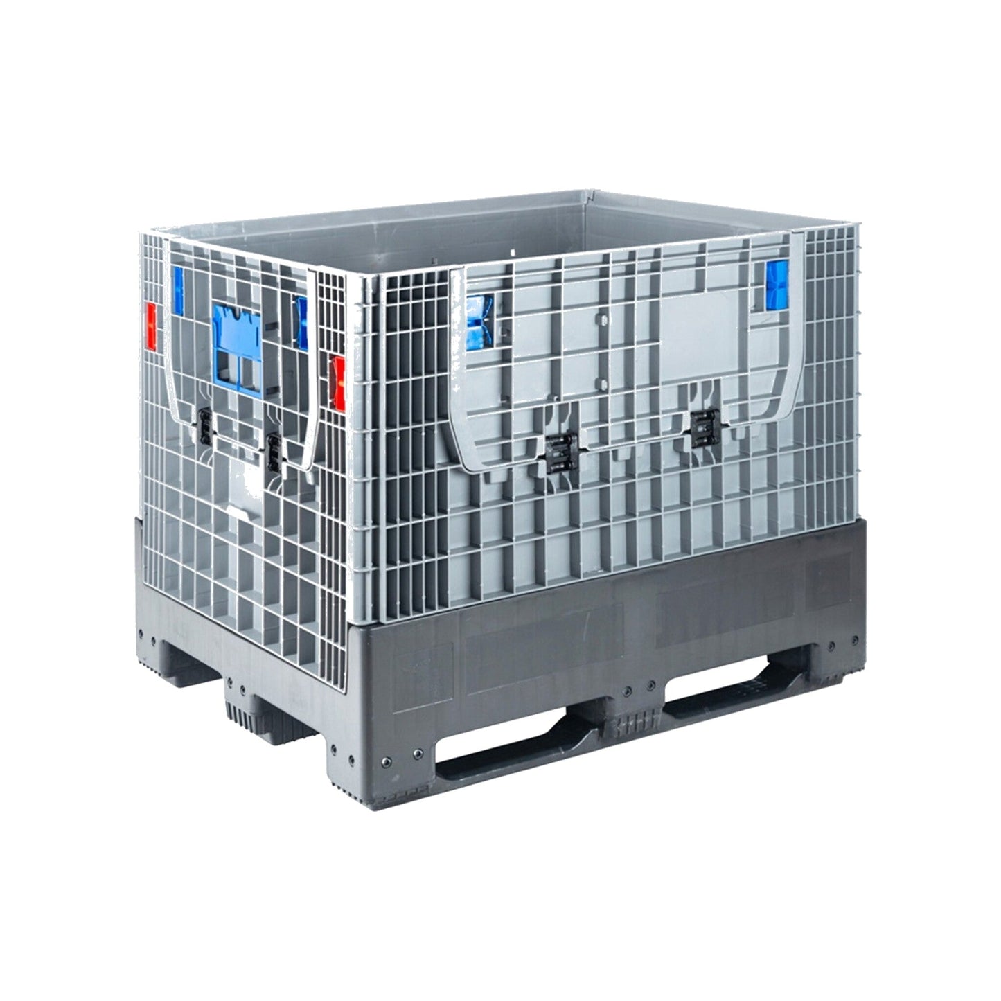 800L Large Folding Bulk Container (1200l x 1000w x 975h mm) Grey