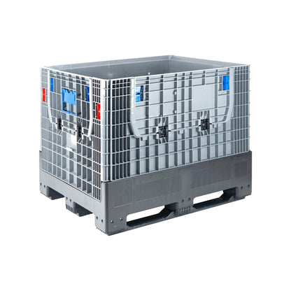 800L Large Folding Bulk Container (1200l x 1000w x 975h mm) Grey