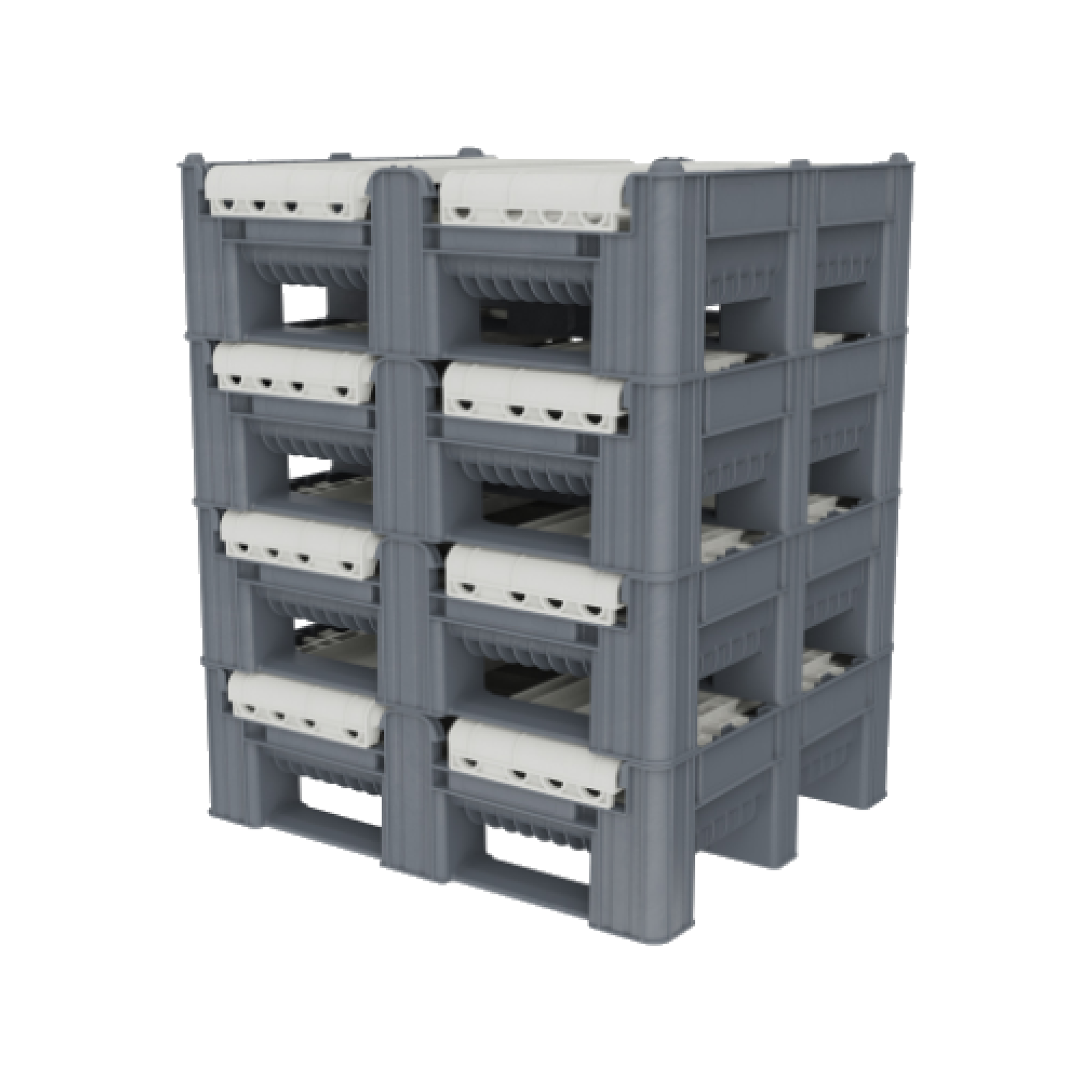 Dolav DFLC folding pallet box solid