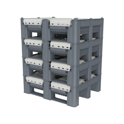 Dolav DFLC folding pallet box solid