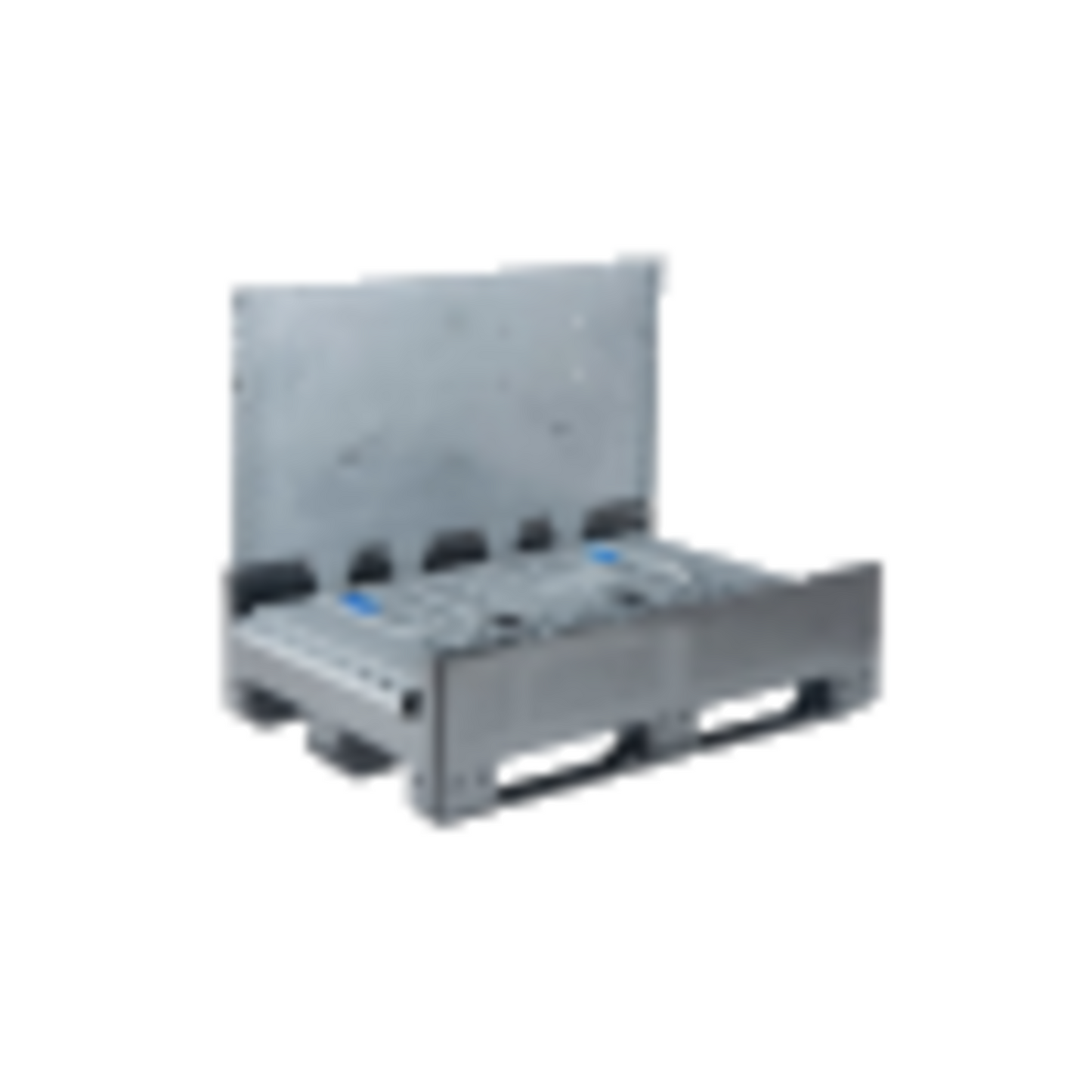 800L Large Folding Bulk Container (1200l x 1000w x 975h mm) Grey