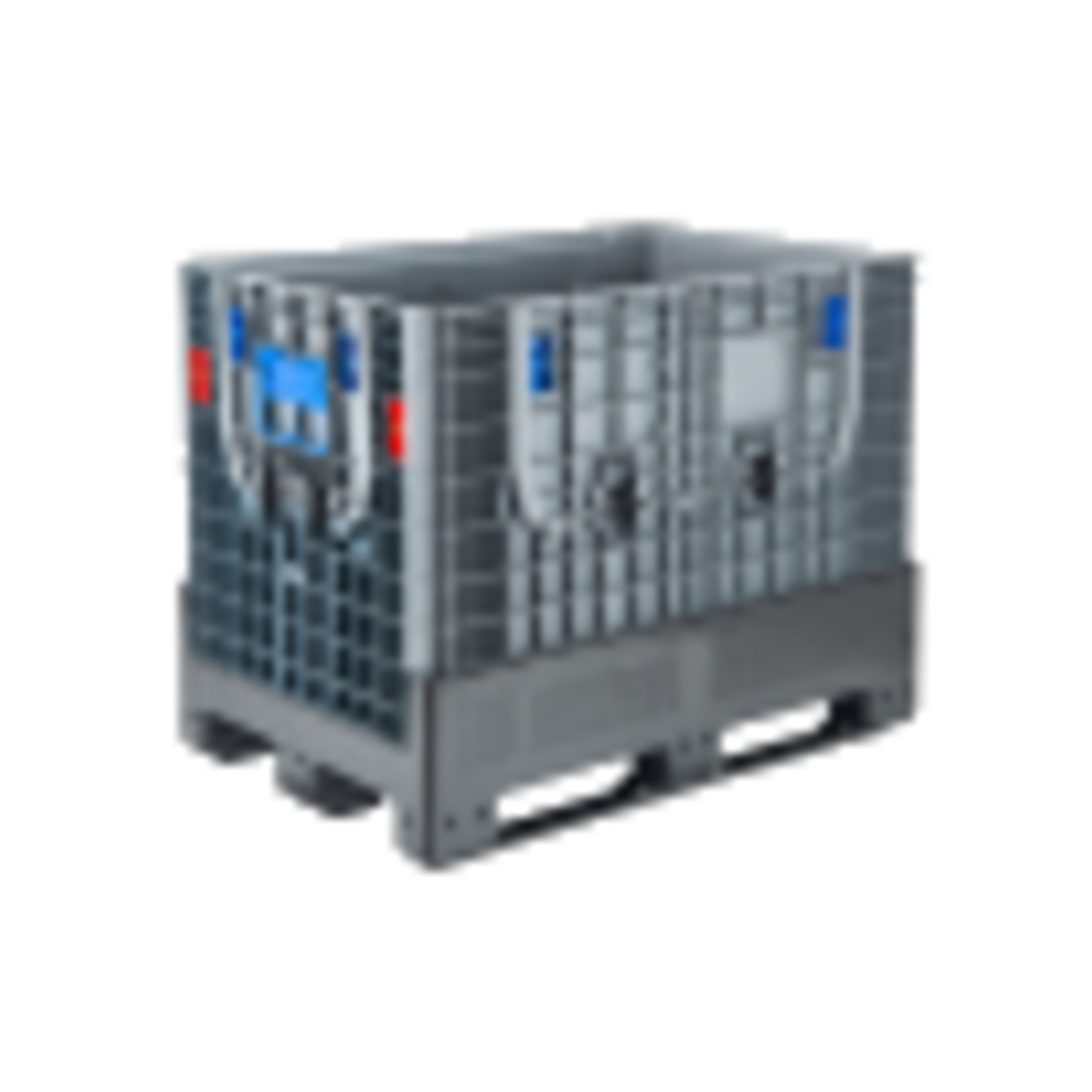 800L Large Folding Bulk Container (1200l x 1000w x 975h mm) Grey