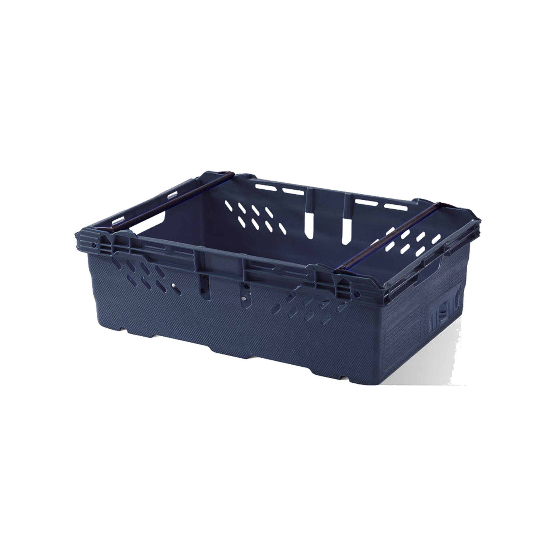 *Bundle of 10* 35ltr Heavy Duty Stacking & Nesting Crate Ventilated (600x400x199mm)