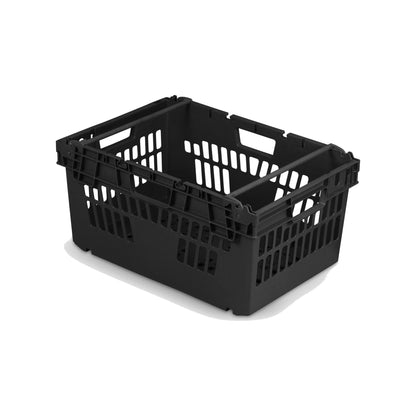 *Pallet of 80* 54L Stacking & Nesting Crate Ventilated Sides & Solid Base  (600x400x300mm)